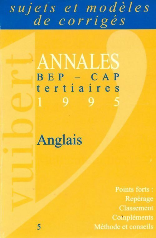 Livrenpoche : Anglais BEP-CAP tertiaires. Anglais 1995 - Collectif - Livre