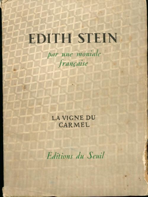 Livrenpoche : Edith Stein. La vigne du carmel - Inconnu - Livre