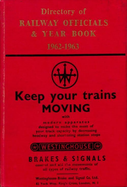 Livrenpoche : Directory of railway officials & year book 1962-1963 - Collectif - Livre