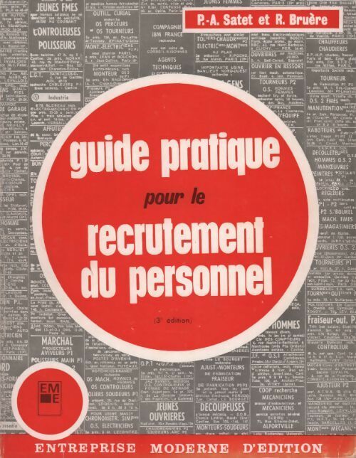 Livrenpoche : Guide pratique pour le recrutement du personnel - P.-A. Satet - Livre