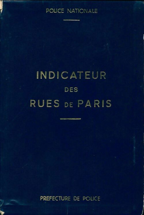 Livrenpoche : Indicateur des rues de banlieue de Paris police nationale - Collectif - Livre
