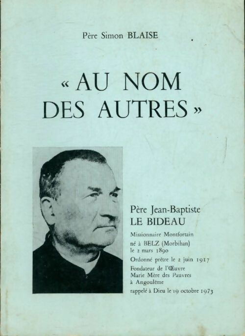 Livrenpoche : Au nom des autres - Simon Blaise - Livre
