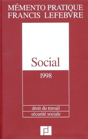 Livrenpoche : Social 1998. Droit du travail, sécurité sociale - Collectif - Livre