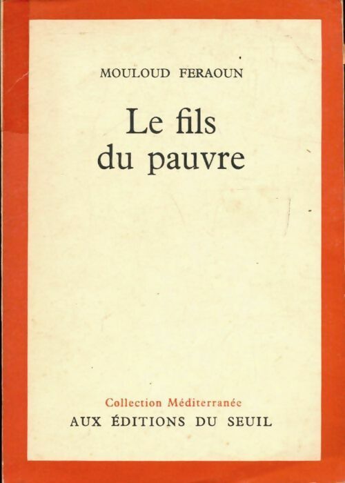 Livrenpoche : Le fils du pauvre - Mouloud Feraoun - Livre