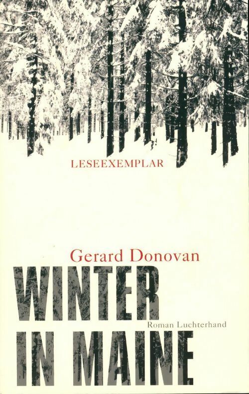 Livrenpoche : Winter in Maine - Gérard Donovan - Livre
