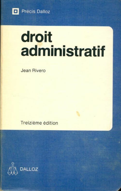 Livrenpoche : Droit administratif - Jean Rivero - Livre