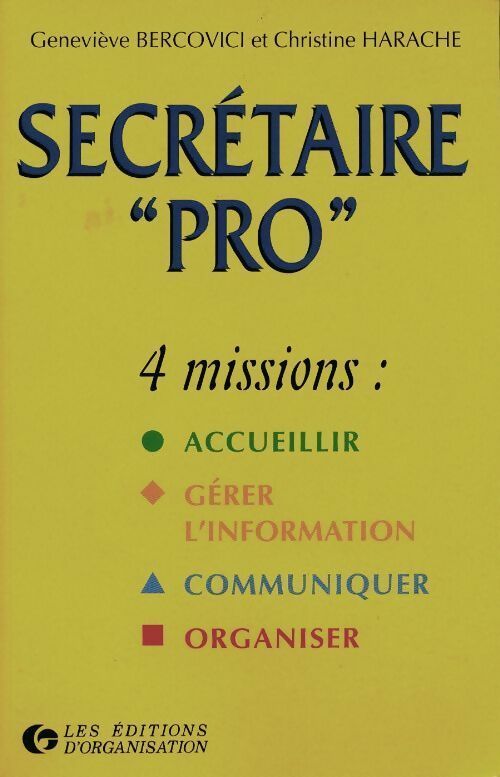 Livrenpoche : Secrétaires Pro - Geneviève Bercovici, Christine Harache - Livre