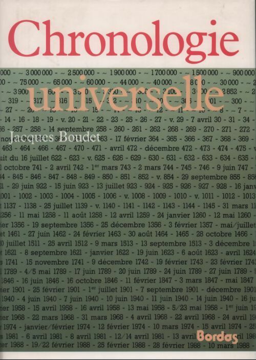 Livrenpoche : Chronologie universelle - Jacques Boudet - Livre