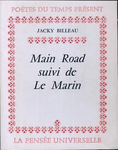 Livrenpoche : Main road / Le marin - Jacky Billeau - Livre