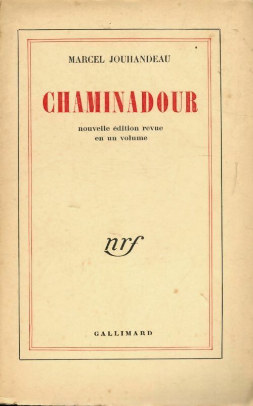 Livrenpoche : Chaminadour - Marcel Jouhandeau - Livre