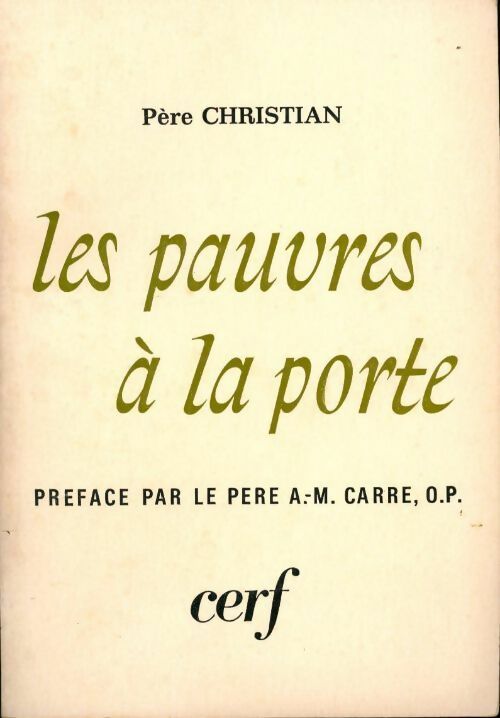 Livrenpoche : Les pauvres à la porte - Père Christian - Livre
