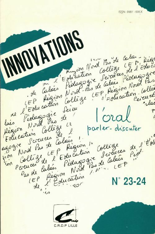 Livrenpoche : Innovations n°23/24 : l'oral parler discuter - Collectif - Livre