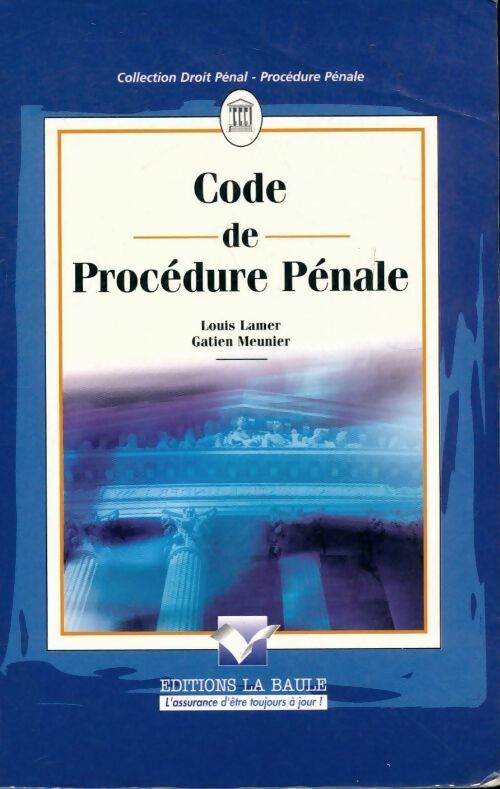 Livrenpoche : Code de procédure pénale - Louis Lamer - Livre