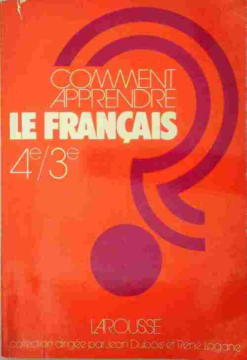 Livrenpoche : Comment apprendre le français 4e/ 3e - Collectif - Livre
