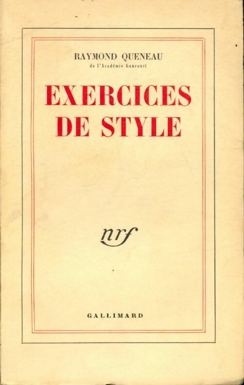 Livrenpoche : Exercices de style - Raymond Queneau - Livre