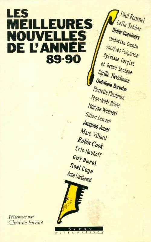 Livrenpoche : Les meilleures nouvelles de l'année 89-90 - Christine Ferniot - Livre