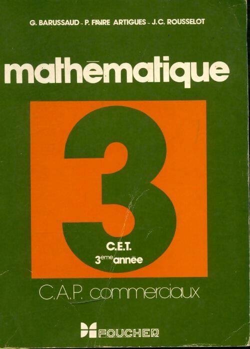 Mathématiques CAP commerciaux 3è année - Collectif -  Foucher GF - Livre