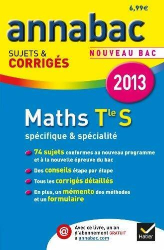 Livrenpoche : Maths Terminale S spécifique & spécialité : Sujets et corrigés - Collectif - Livre