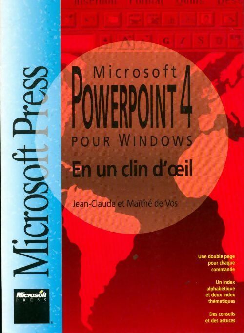 Powerpoint 4 pour windows - Jean-Claude De Vos -  En un clin d'oeil - Livre