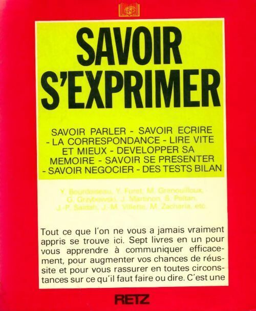 Livrenpoche : Savoir s'exprimer - Yves Bourdoiseau - Livre
