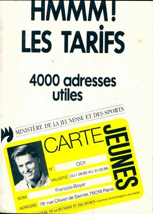 Livrenpoche : Hmmm ! Les tarifs - Collectif - Livre