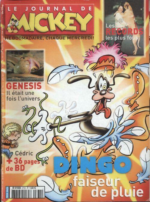 Livrenpoche : Le journal de Mickey n°2731 : Dingo faiseur de pluie - Collectif - Livre
