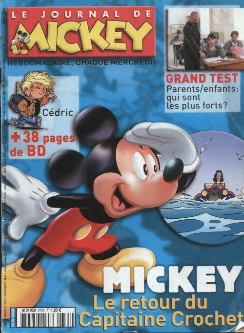 Livrenpoche : Le journal de Mickey n°2733 : Le retour du capitaine Crochet - Collectif - Livre