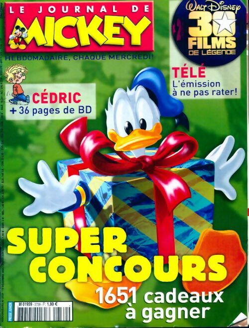 Livrenpoche : Le journal de Mickey n°2739 : Super concours - Collectif - Livre