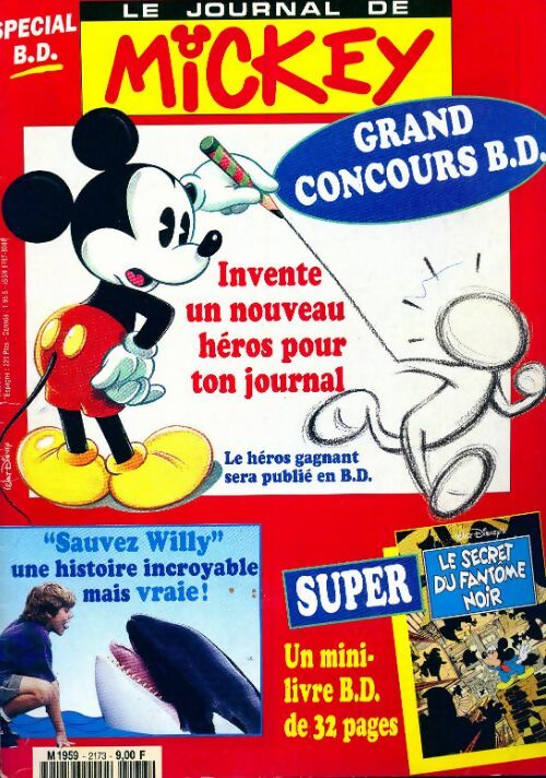 Livrenpoche : Le journal de Mickey n°2173 : Invente un nouveau héros pour ton journal - Collectif - Livre