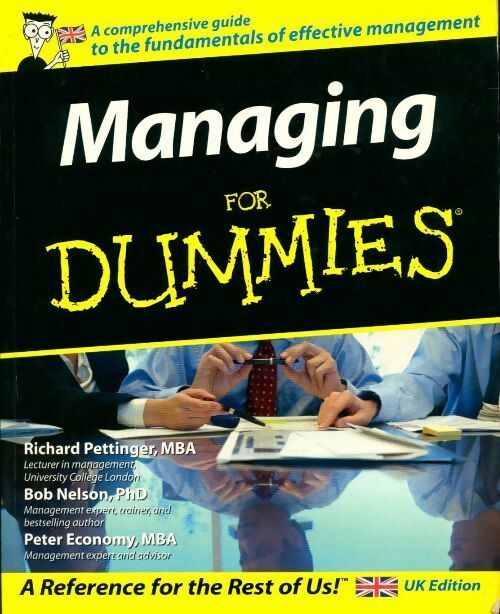 Livrenpoche : Managing for dummies - Richard Pettinger - Livre