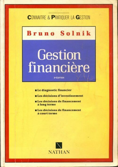 Livrenpoche : Gestion financière - Bruno Solnik - Livre