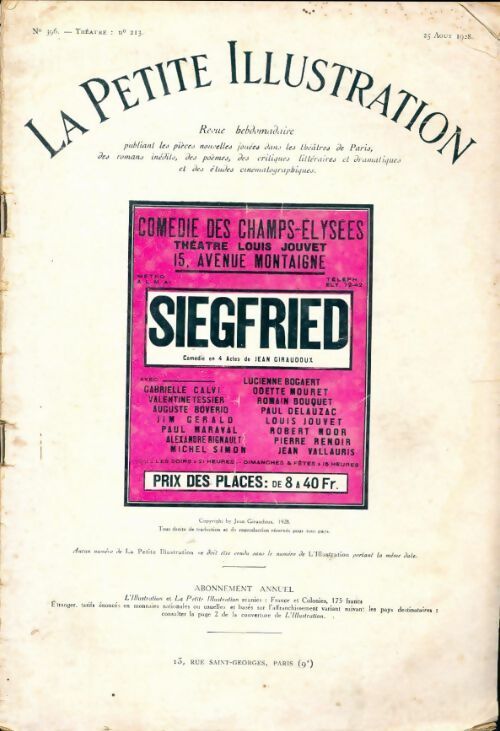 Livrenpoche : La petite illustration n°396 Théâtre n°213 - Collectif - Livre