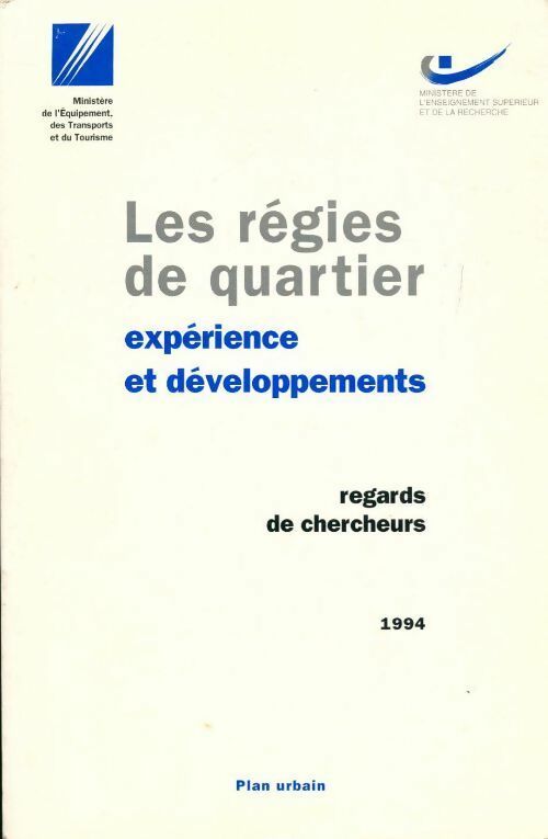 Livrenpoche : Les régies de quartiers. Expérience et développements - Collectif - Livre