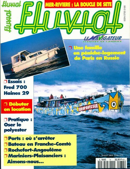 Livrenpoche : Fluvial n°74 : Mer-rivière : La boucle de Sète - Collectif - Livre