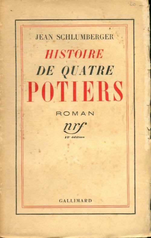 Livrenpoche : Histoire de quatre potiers - Jean Schlumberger - Livre