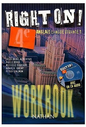 Livrenpoche : Right on 4e LV1. Workbook - Collectif - Livre