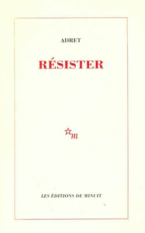 Livrenpoche : Résister - Adret - Livre