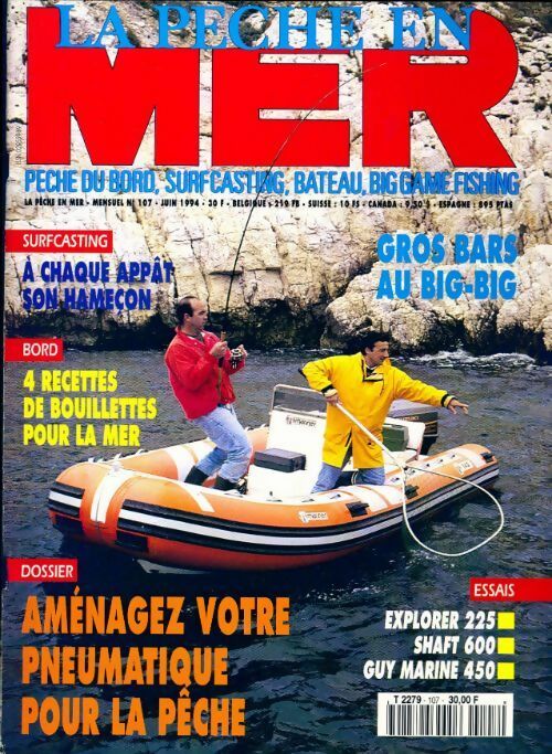Livrenpoche : La pêche en mer n°107 : Aménagez votre pneumatique pour la pêche - Collectif - Livre