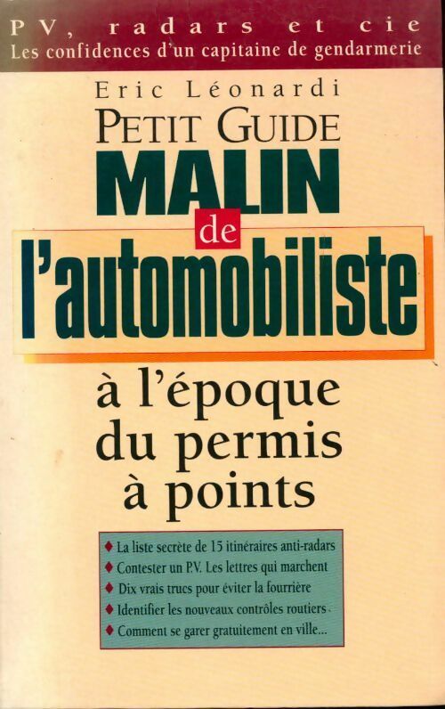Livrenpoche : Petit guide malin de l'automobiliste - Eric Léonardi - Livre