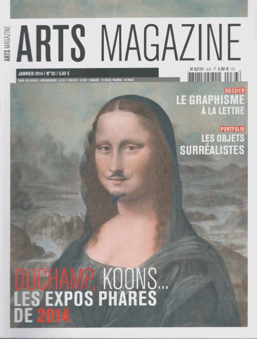 Livrenpoche : Arts magazine n°83 : Duchamp, Koons. Les expos phares de 2014 - Collectif - Livre