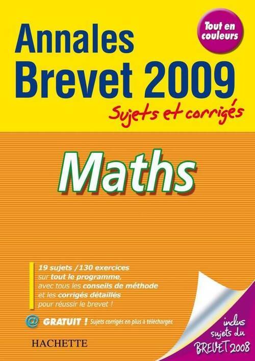 Livrenpoche : Maths brevet. Sujets et corrigés 2009 - Philippe Rousseau - Livre