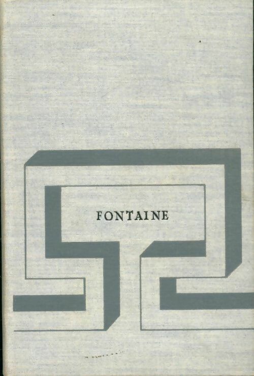 Fontaine - Charles Morgan -  Club du meilleur livre GF - Livre