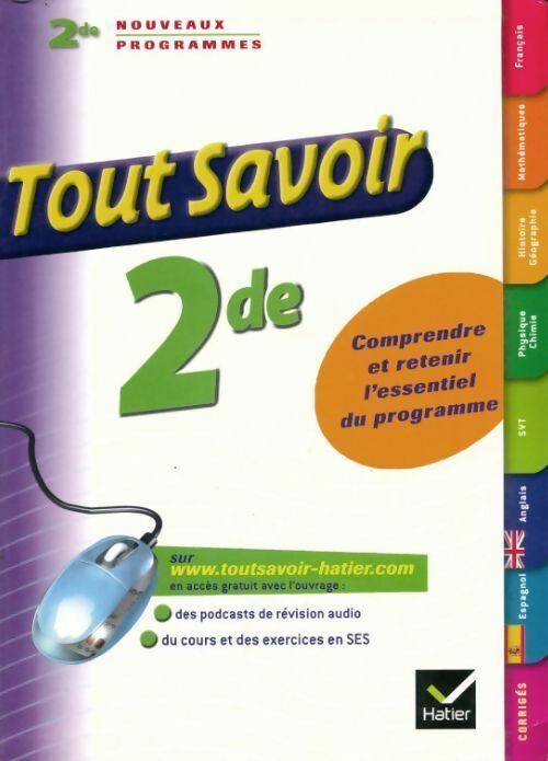 Livrenpoche : Toutes les matières Seconde. Nouveaux programmes - Louise Taquechel - Livre