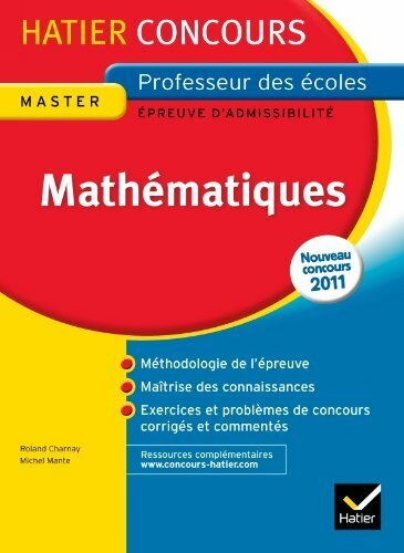Livrenpoche : Mathématiques épreuves écrite d'admissibilité. Concours de professeur des écoles - Collectif - Livre