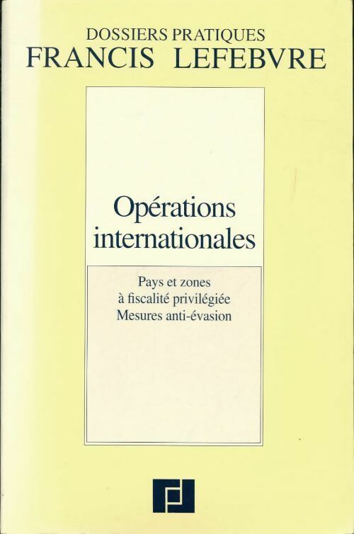 Livrenpoche : Opérations internationales - Bureau Francis Lefebvre - Livre