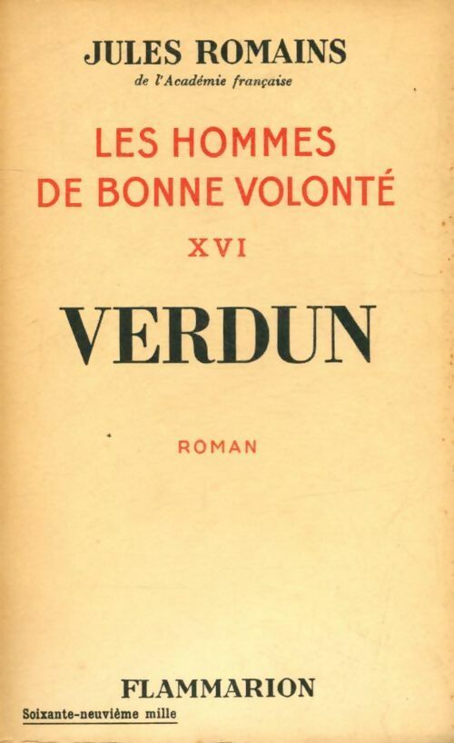 Livrenpoche : Les hommes de bonne volonté Tome XVI : Verdun - Jules Romains - Livre