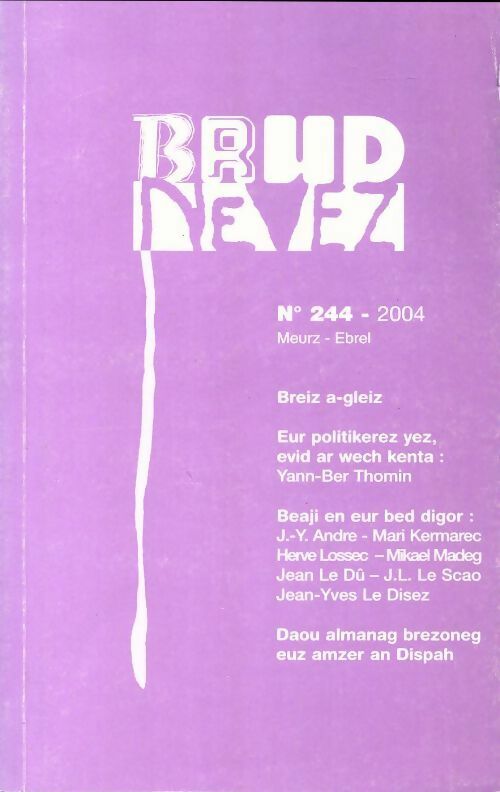 Livrenpoche : Brud nevez n°244 - Collectif - Livre