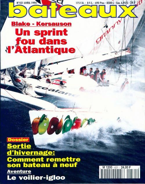 Livrenpoche : Bateaux n°431 : Un sprint fou dans l'Atlantique - Collectif - Livre