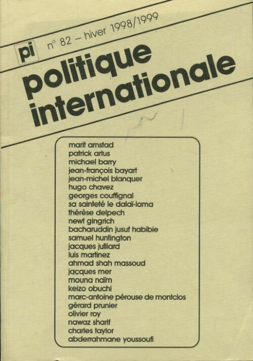 Livrenpoche : Politique internationale n°82 - Collectif - Livre