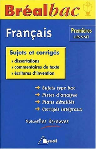 Livrenpoche : Français 1ères L, E, S, STT Sujets et corrigés - Elisabeth Kennel-Renaud - Livre